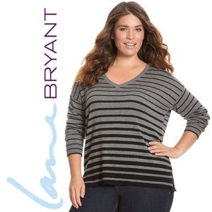 Lane Bryant Gray and Black Sweater 22/24
